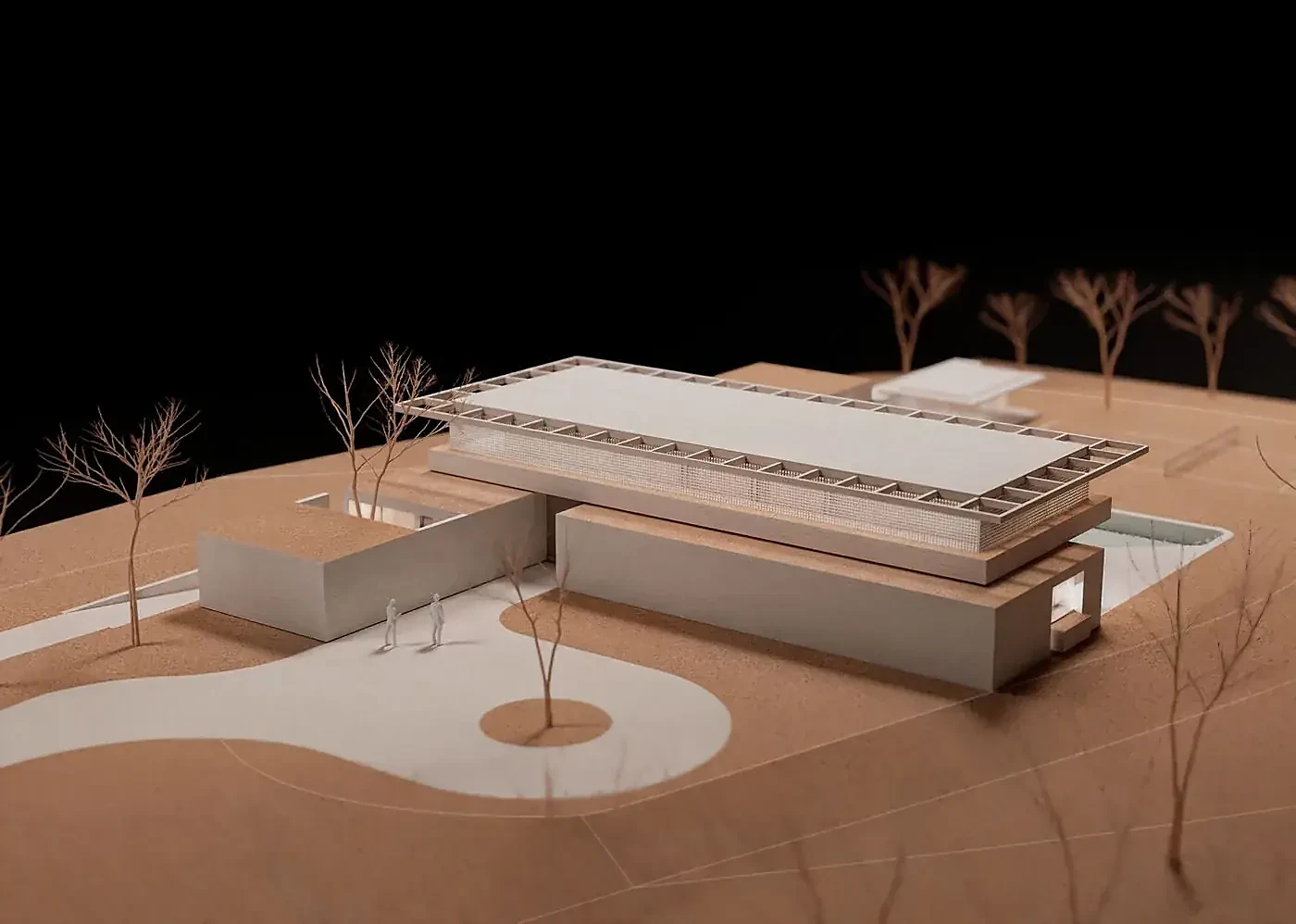 Maquete de estudo da Casa Gaia, projeto de arquitetura residencial Porto Feliz
