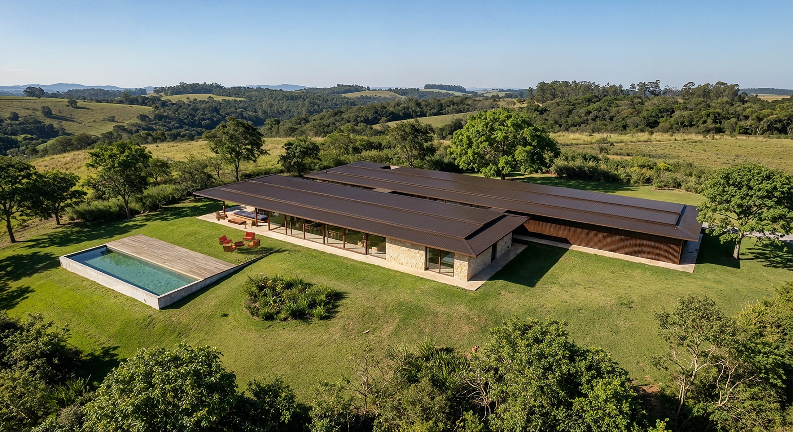 Casa Tetris, projeto de casa de campo em Porto Feliz